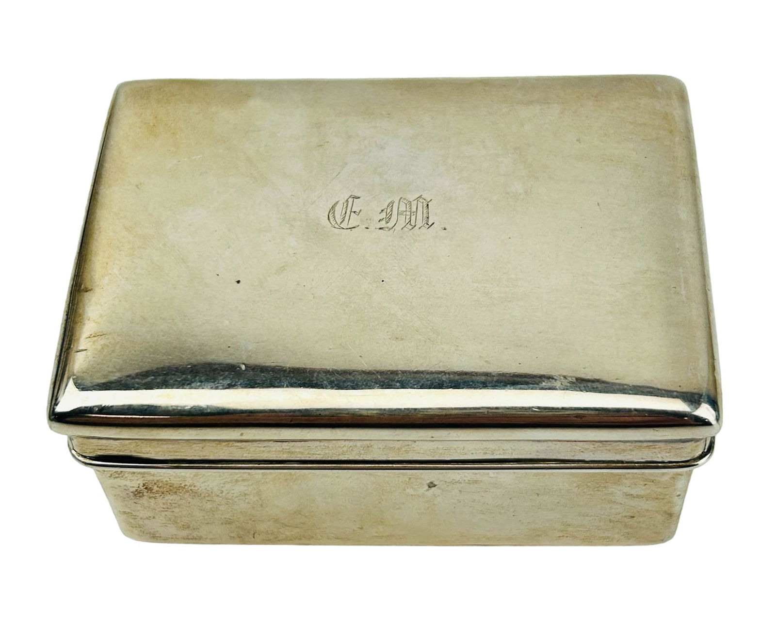 Solid Silver Art Deco Jewelry Trinket Storage Box (1 of 6)