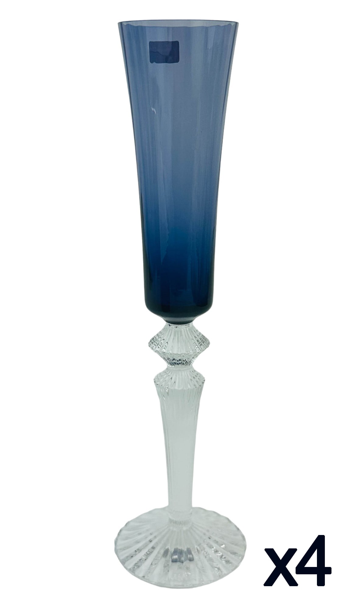 Baccarat Crystal Mille Nuits Champagne Flute Set 4 (1 of 5)