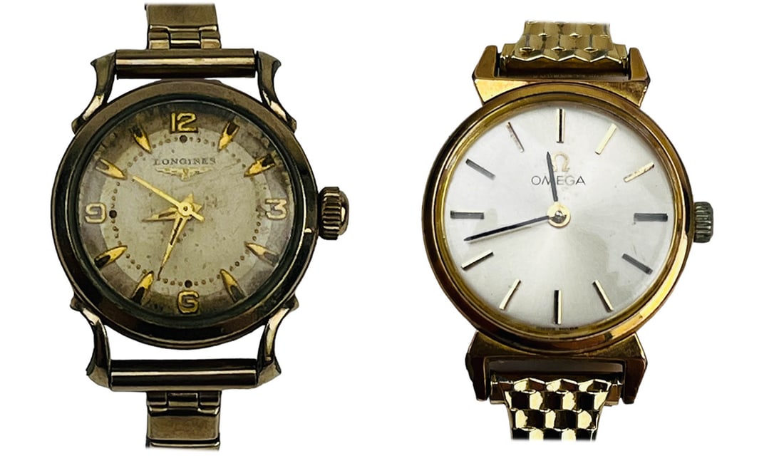 Omega & Longines 10K Gold Filled Ladies Wrist Watch (1 of 9)