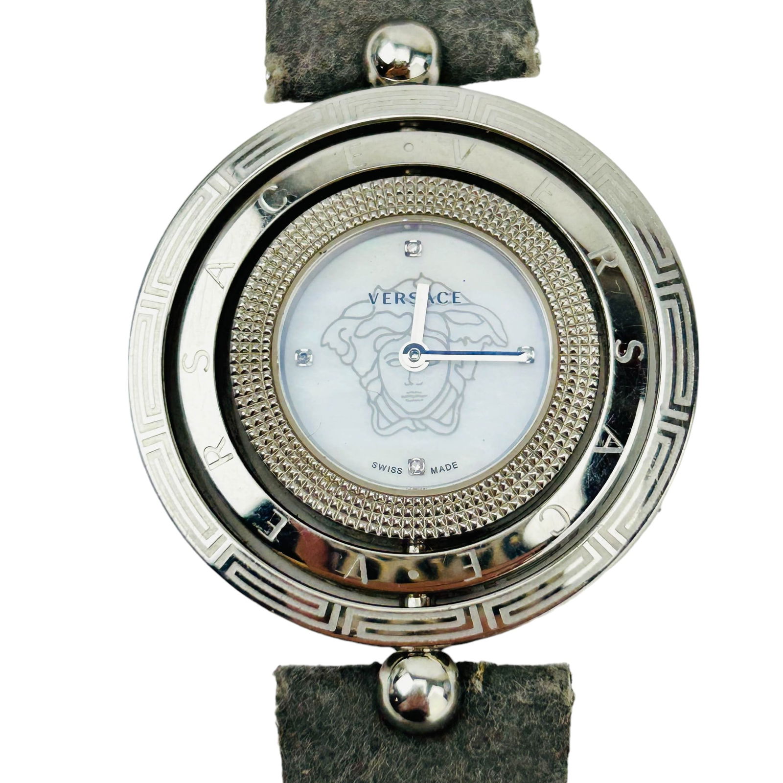 Versace Eon Rotating Case Luxury Designer Watch (1 of 8)