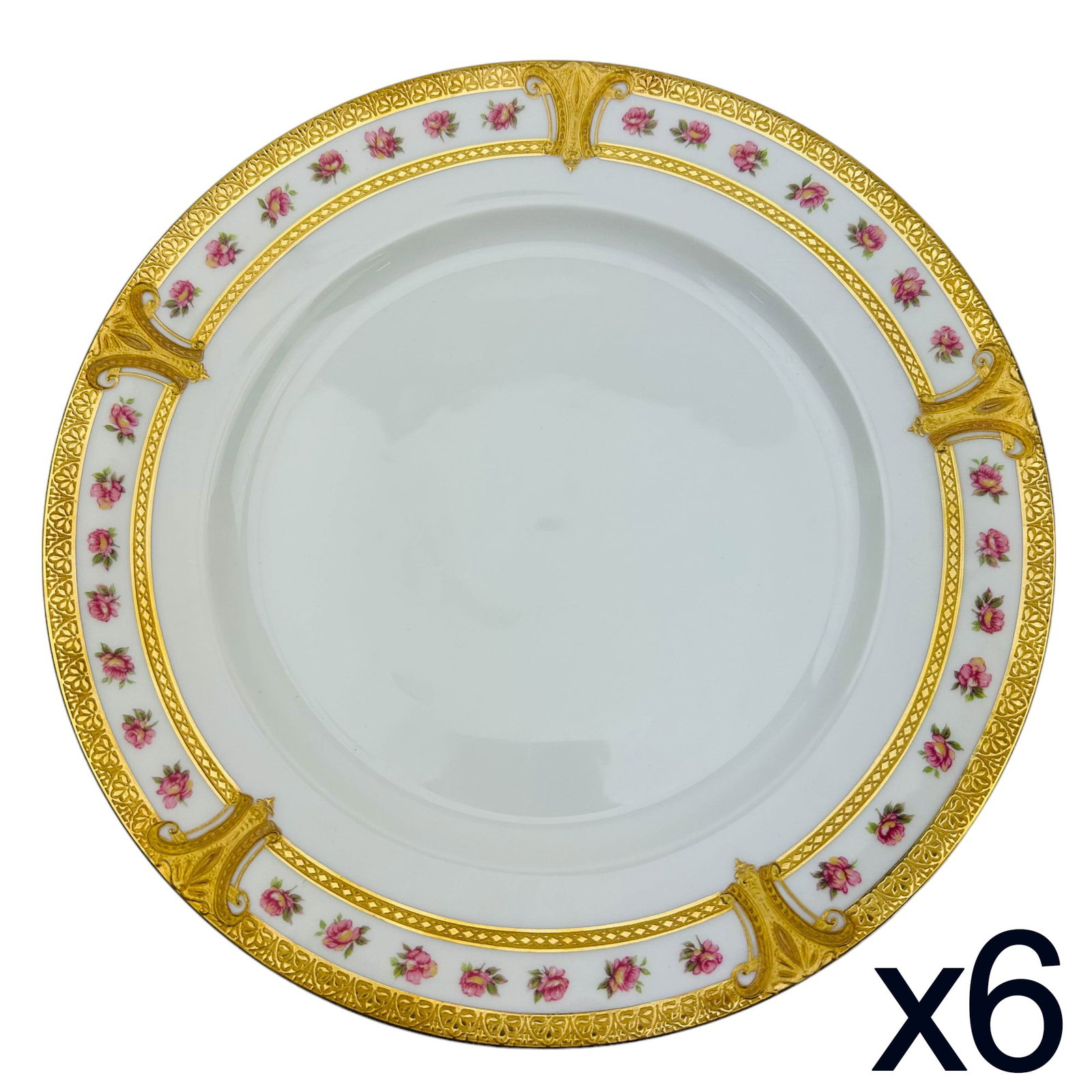 Haviland Limoges France Rose Gold Encrusted Plates (1 of 3)