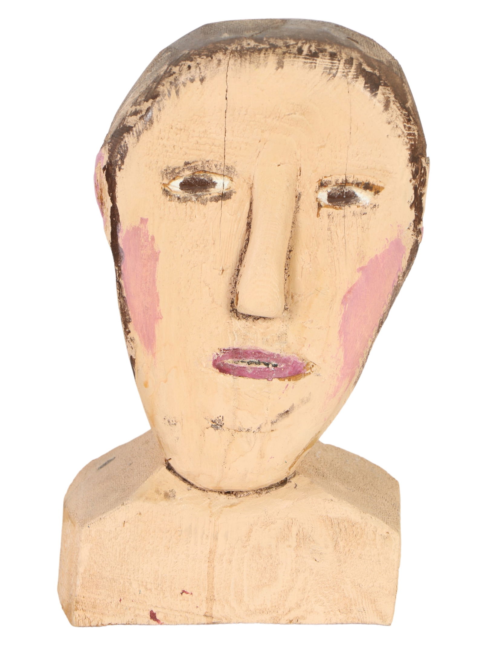 Robert McCaine 20C Folk Art Figural Bust Sculpture (1 of 7)