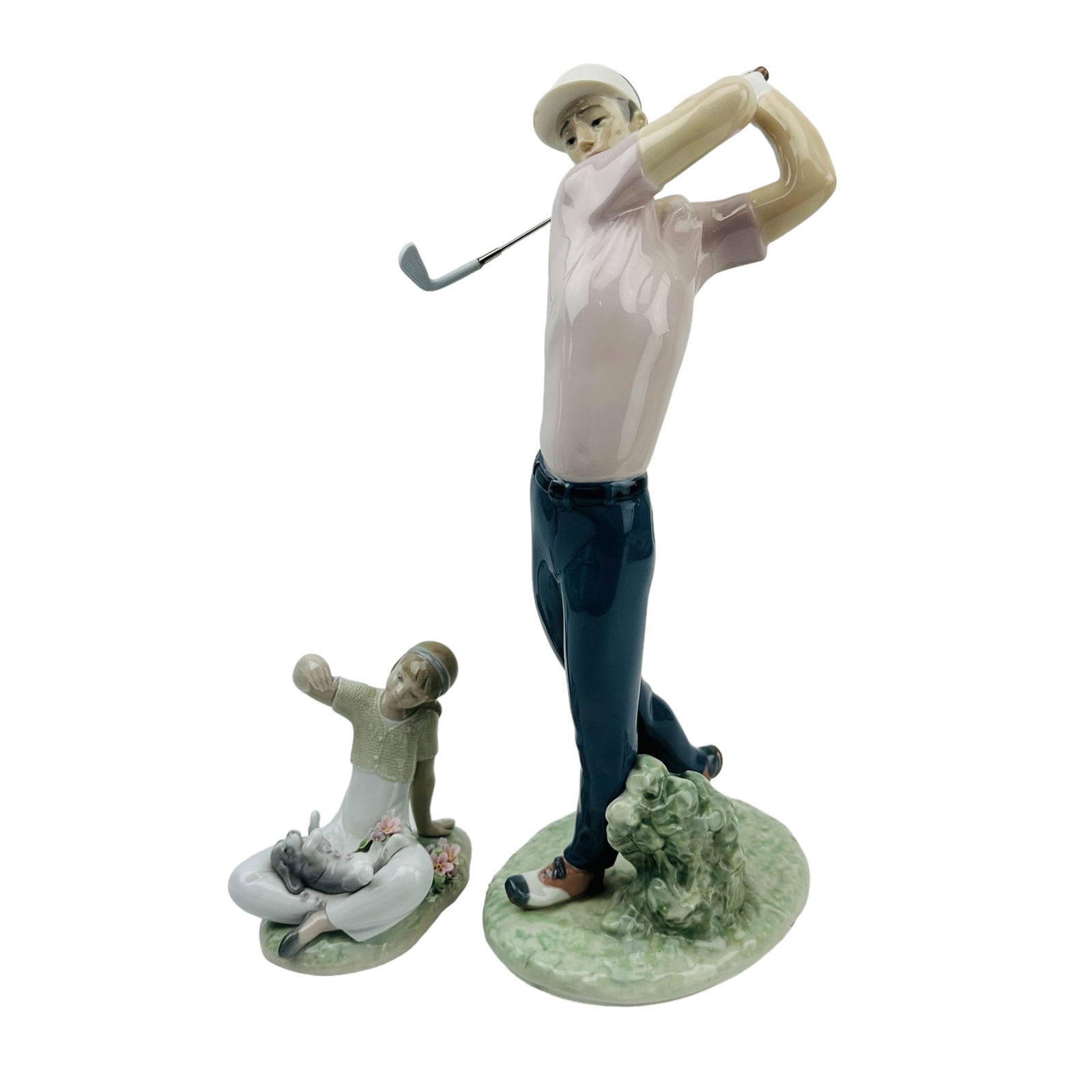 Lladro On the Green & Playtime w/ Petals Figurine (1 of 4)