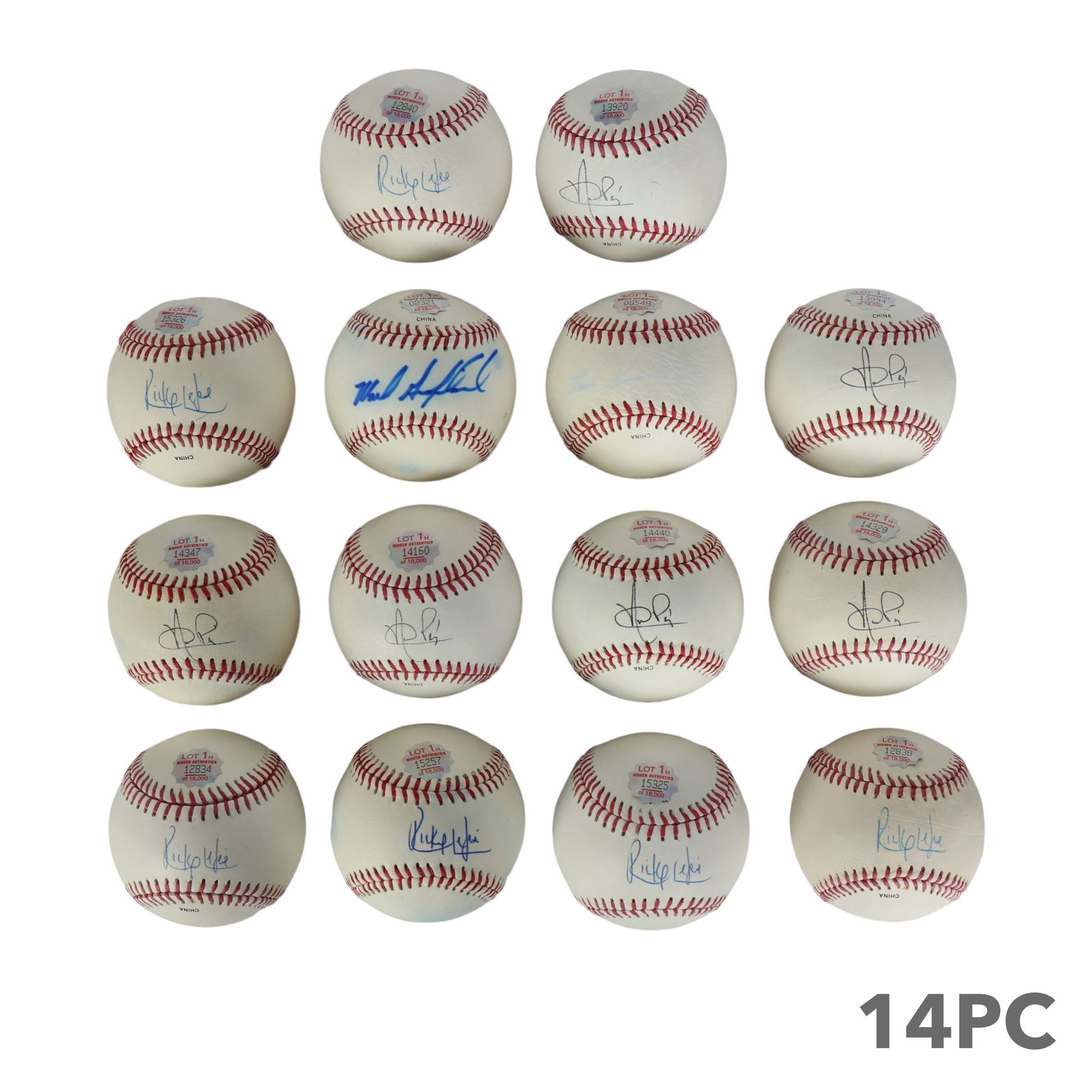 14 SIGNED MLB Players Major League Baseballs HOLOs (1 of 4)