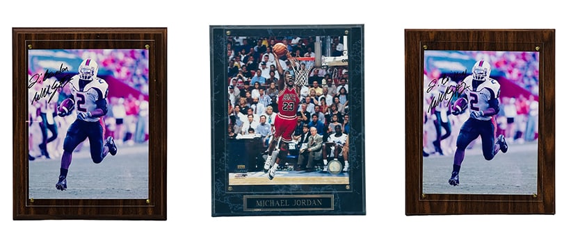 Michael Jordan & Willis McGahee Signed Photo LOT (1 of 5)