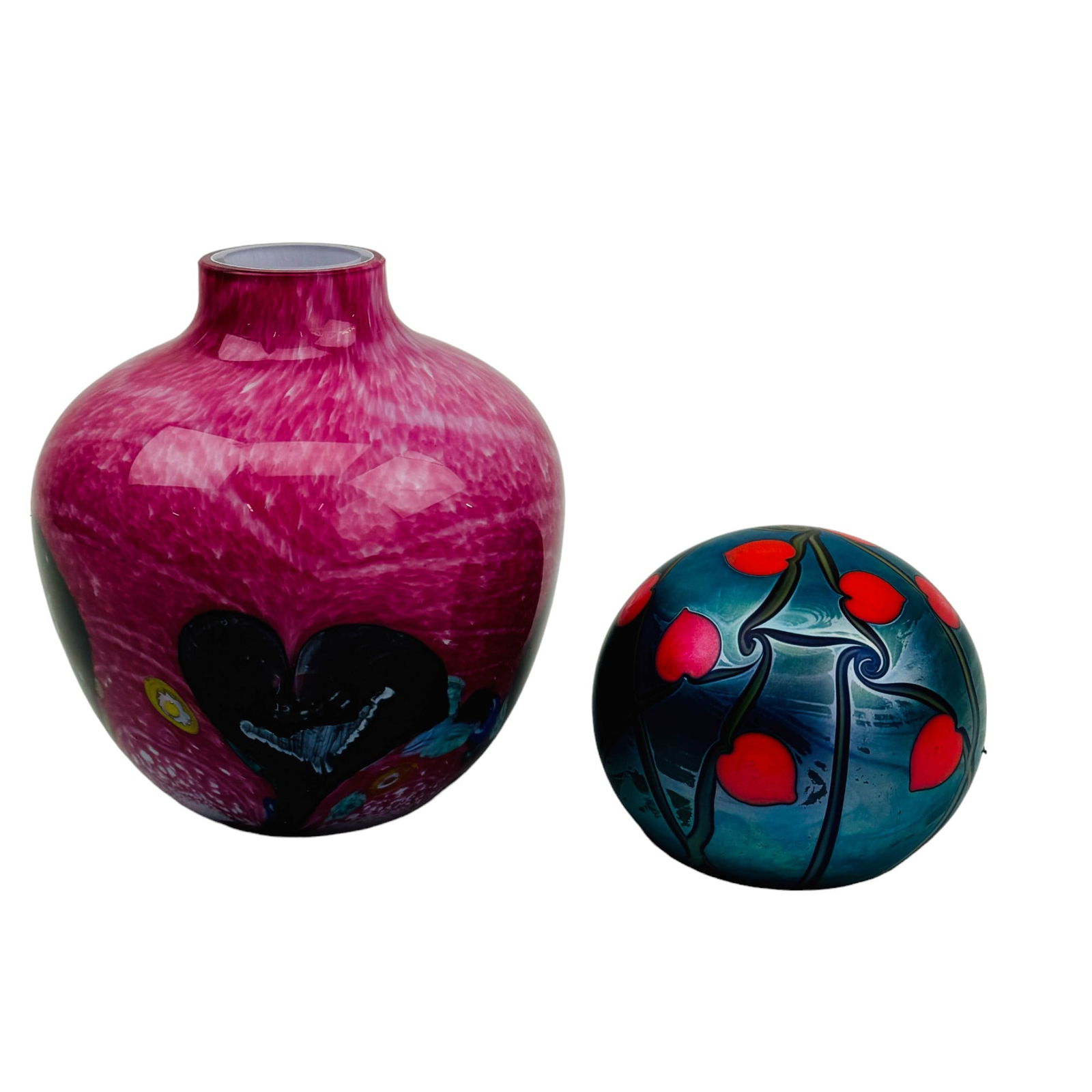 Ken Radtke Paperweight & Caithness Art Glass Vase (1 of 8)