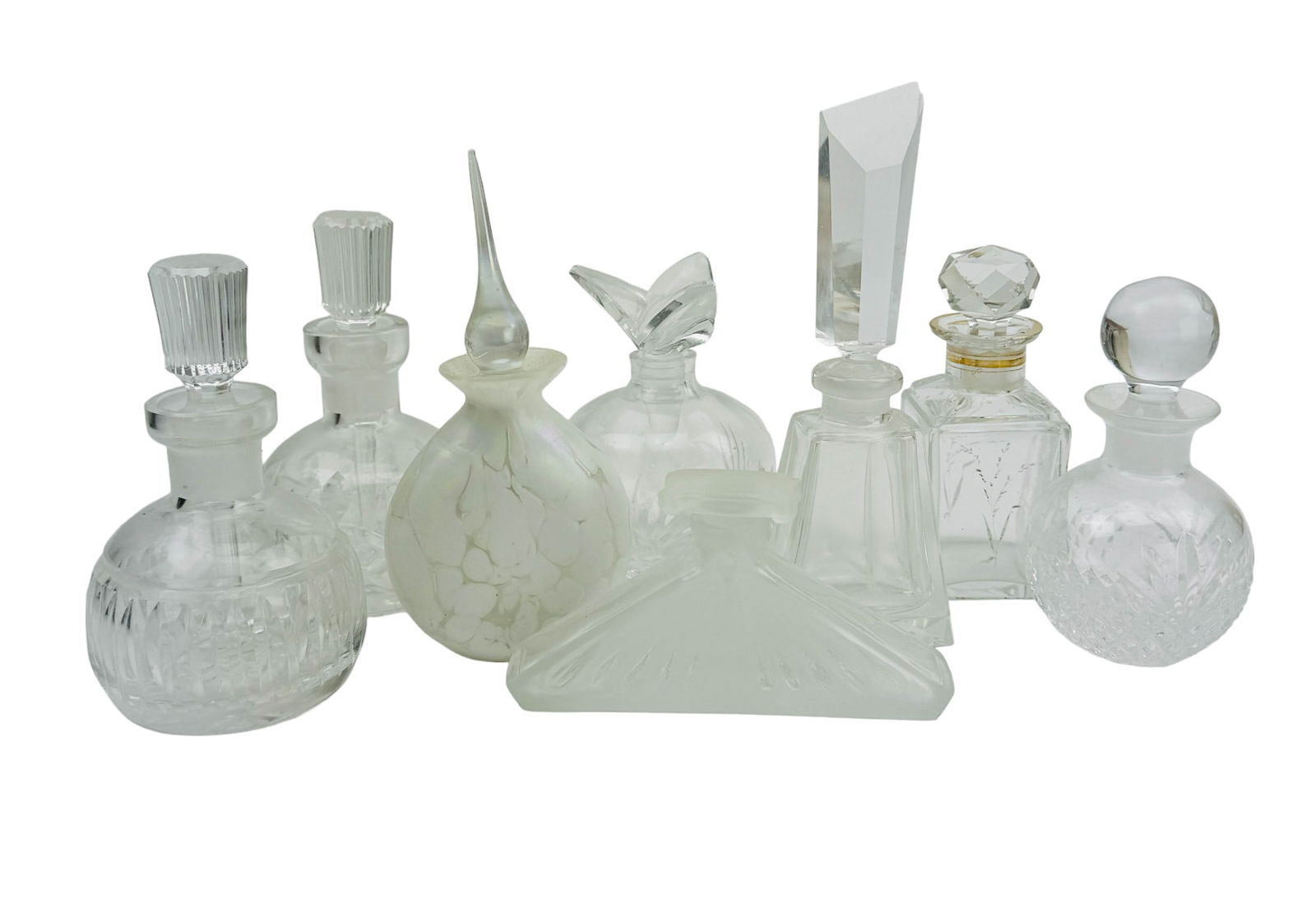 Waterford Brosse Mary Gregory Perfume Bottle 8pc (1 of 4)