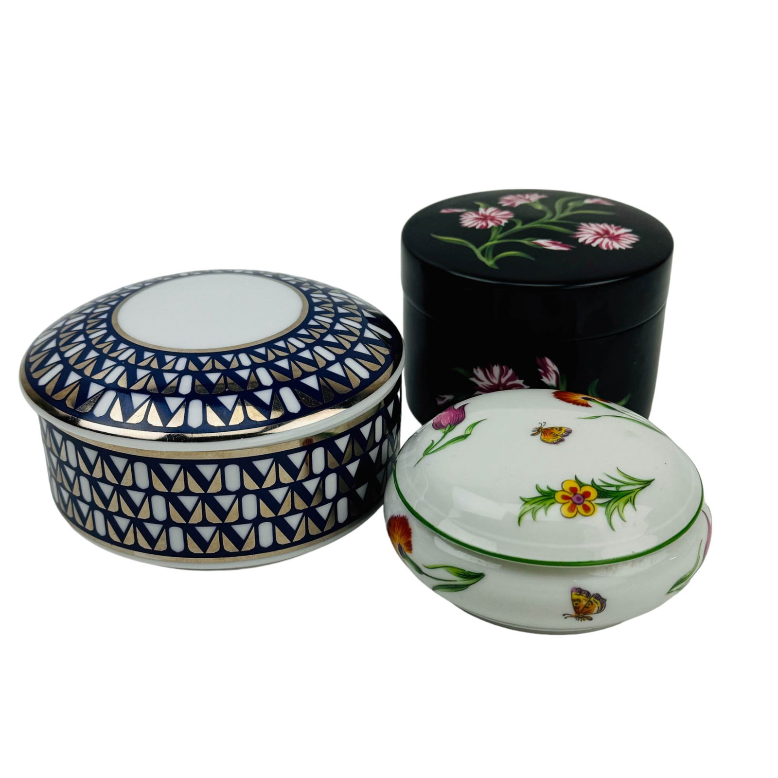 Tiffany Co Porcelain Jewelry Trinket Dresser Boxes (1 of 9)