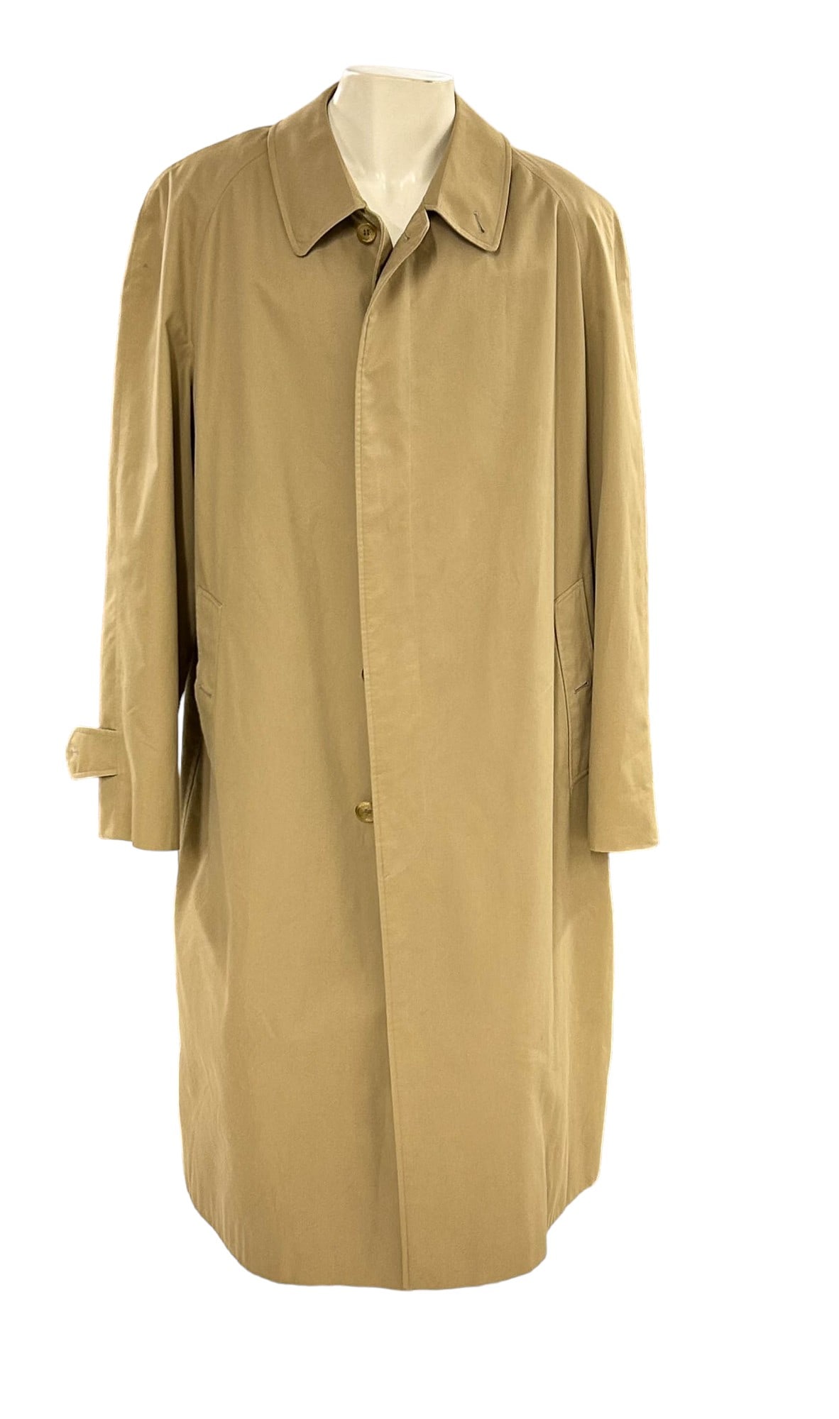 Burberry Long Sleeve Khaki Trench Coat Jacket (1 of 4)