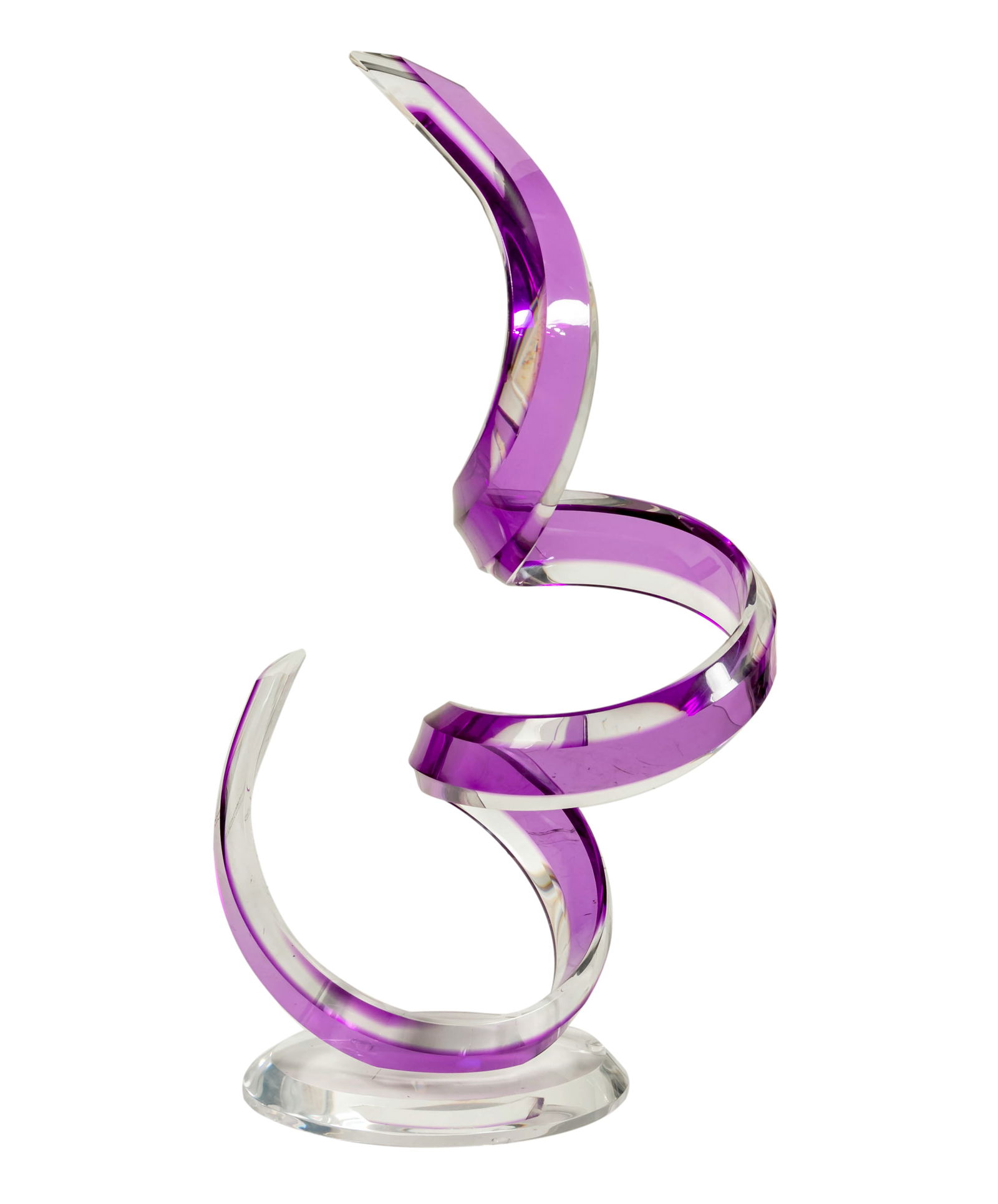 David Muniz Lucite Acrylic Abstract Art Sculpture (1 of 5)