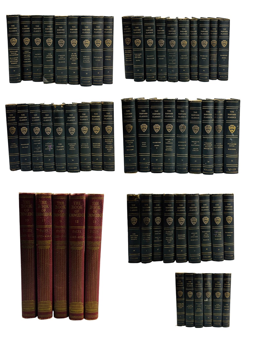 The Harvard Classics & Book of Knowledge 54pc LOT (1 of 8)