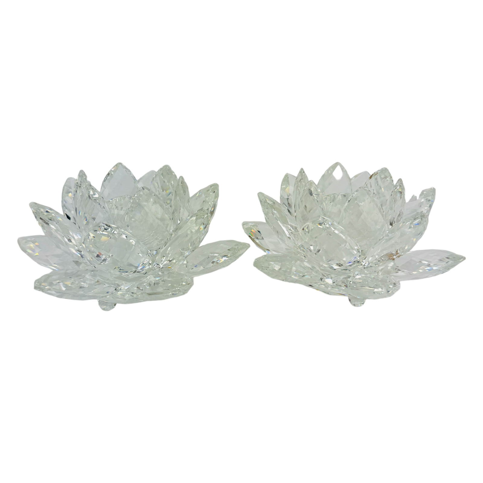 Swarovski Crystal Waterlily Candle Holder PR LARGE (1 of 4)