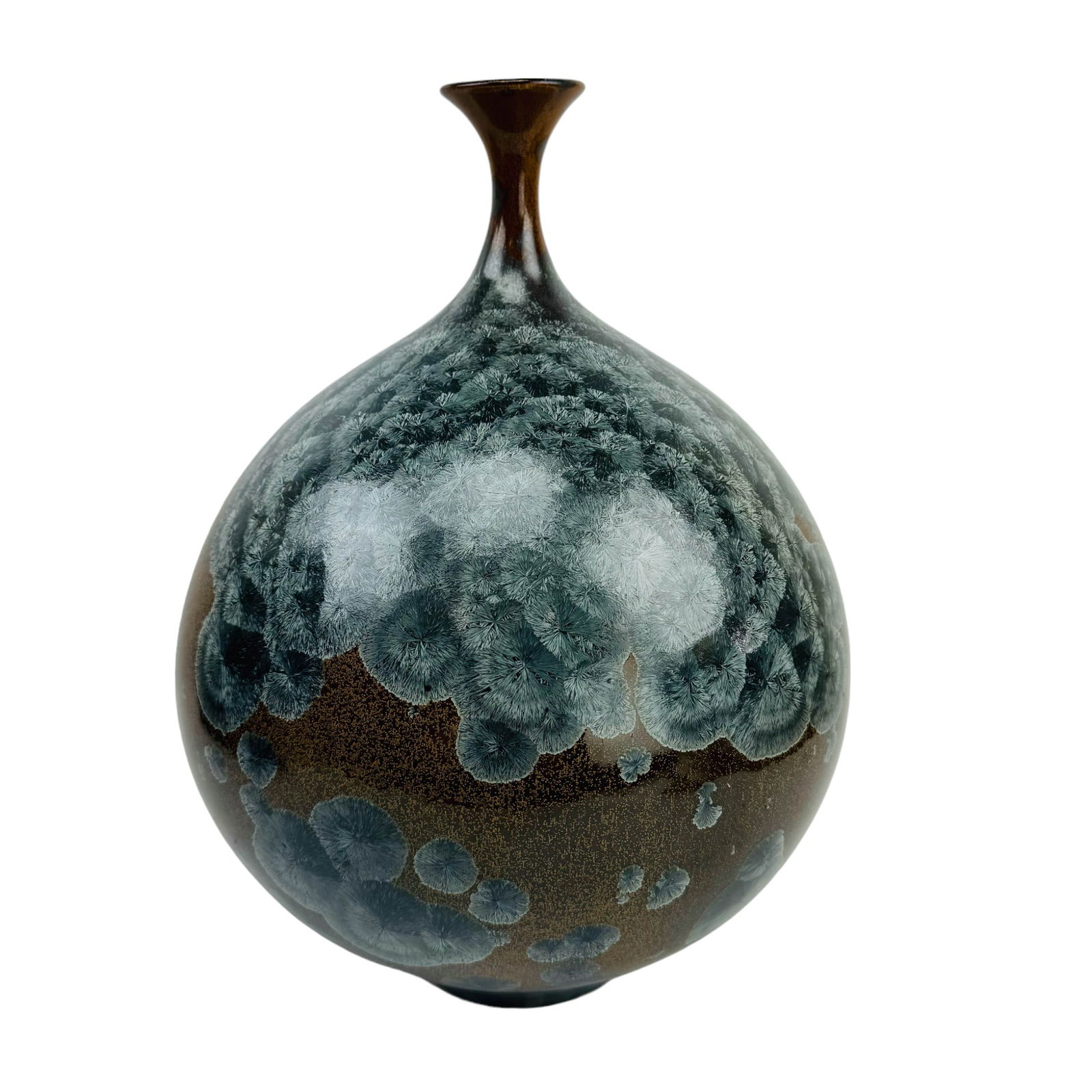 Studio Crafted Art Pottery 14" Crystalline Vase (1 of 4)