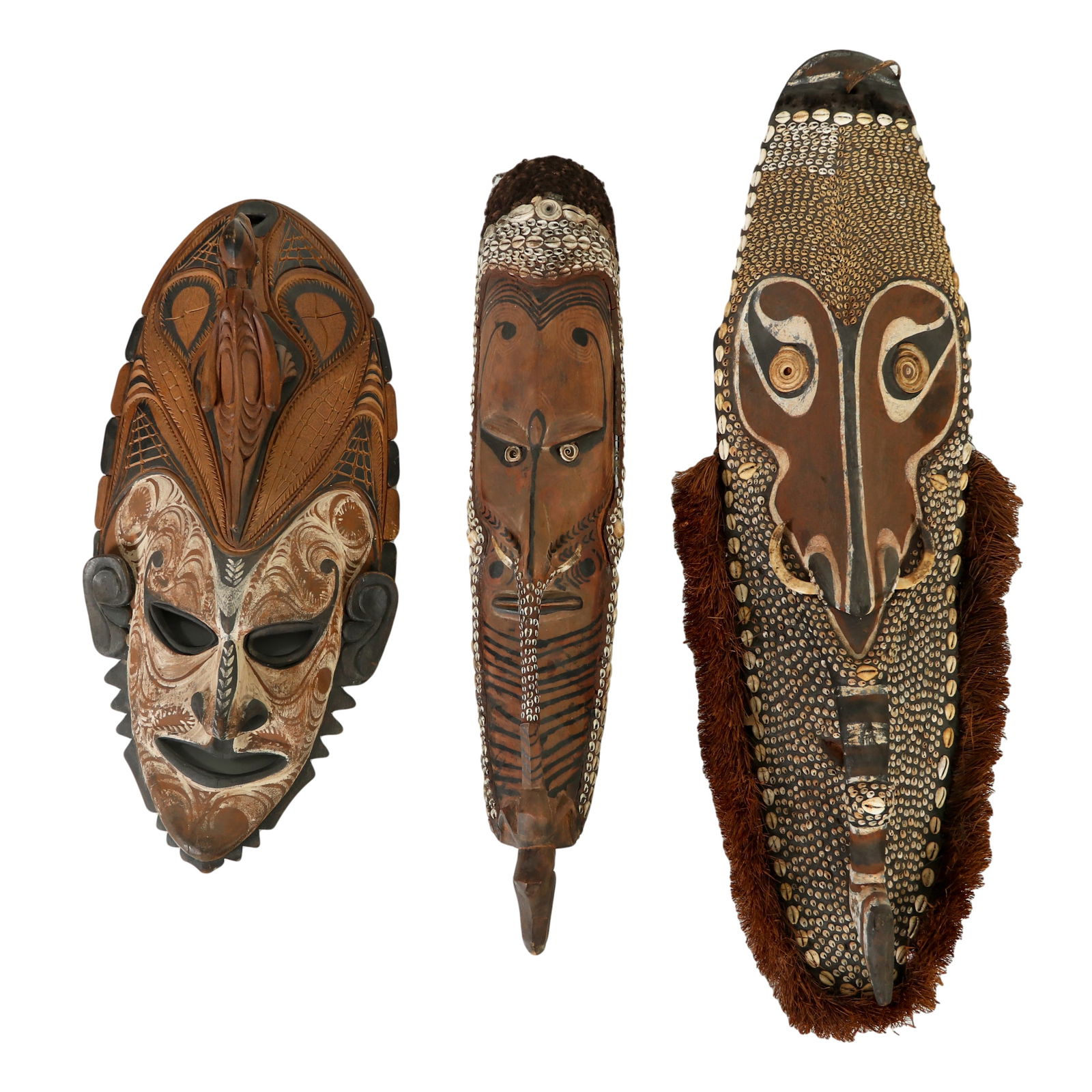 Papua New Guinea Primitive Tribal Ceremonial Masks (1 of 5)