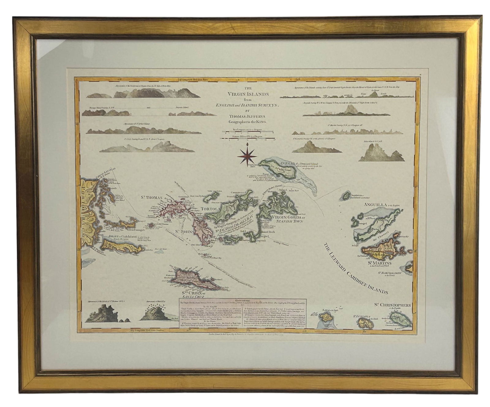The Virgin Islands Map from English Danish Surveys (1 of 6)