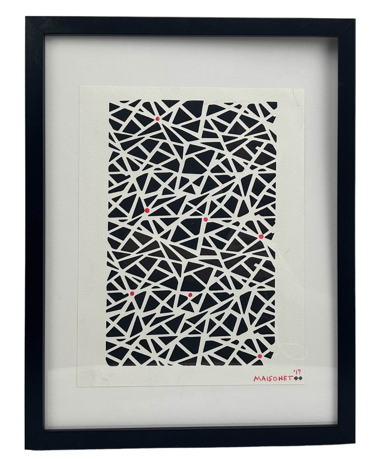Roberto Maisonet b.1986 Geometric Abstract Op Art (1 of 4)