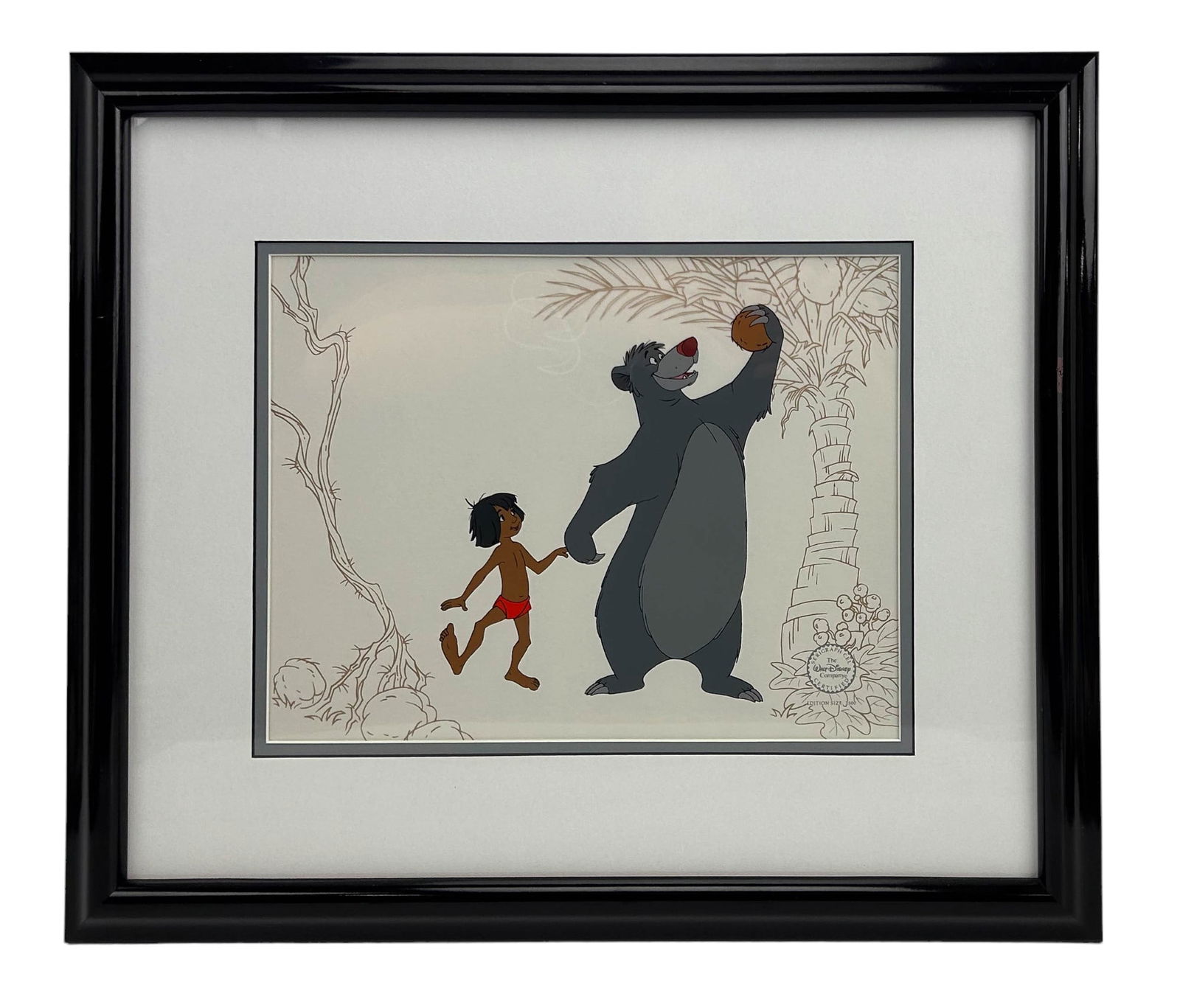 Disney Jungle Book Mowgli & Baloo LE Serigraph Cel (1 of 5)