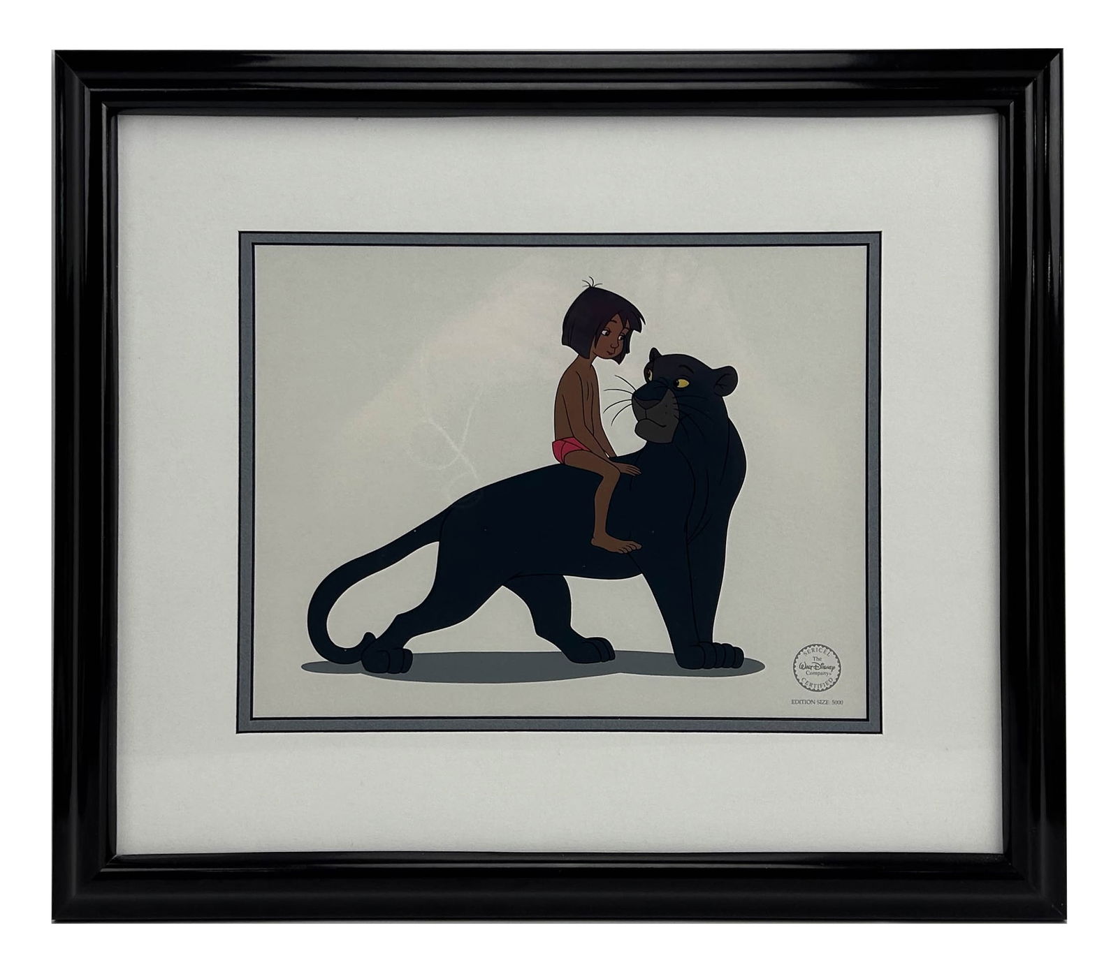 Disney Jungle Book Mowgli & Bagheera Serigraph Cel (1 of 4)