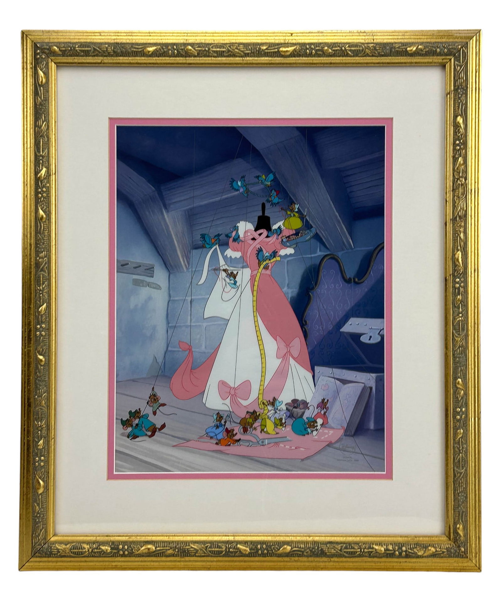 Disney Cinderella Lovely Dress Color Serigraph Cel (1 of 5)