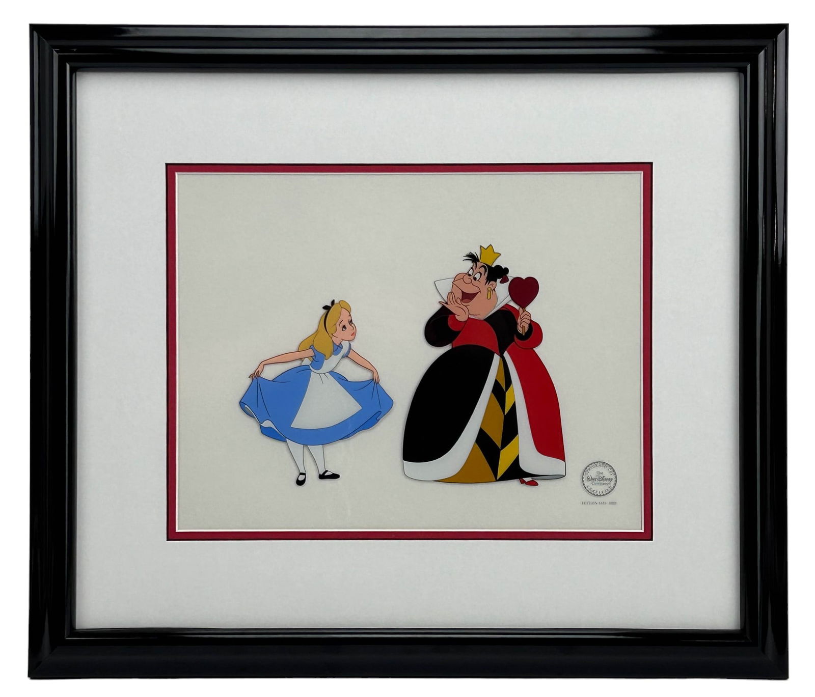 Disney Alice Wonderland Queen Hearts Serigraph Cel (1 of 5)