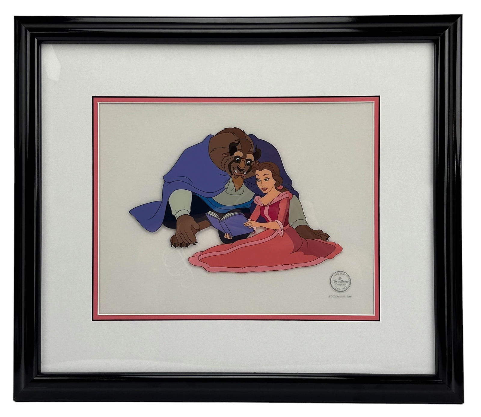 Disney Beauty & Beast Cozy Couple LE Serigraph Cel (1 of 5)
