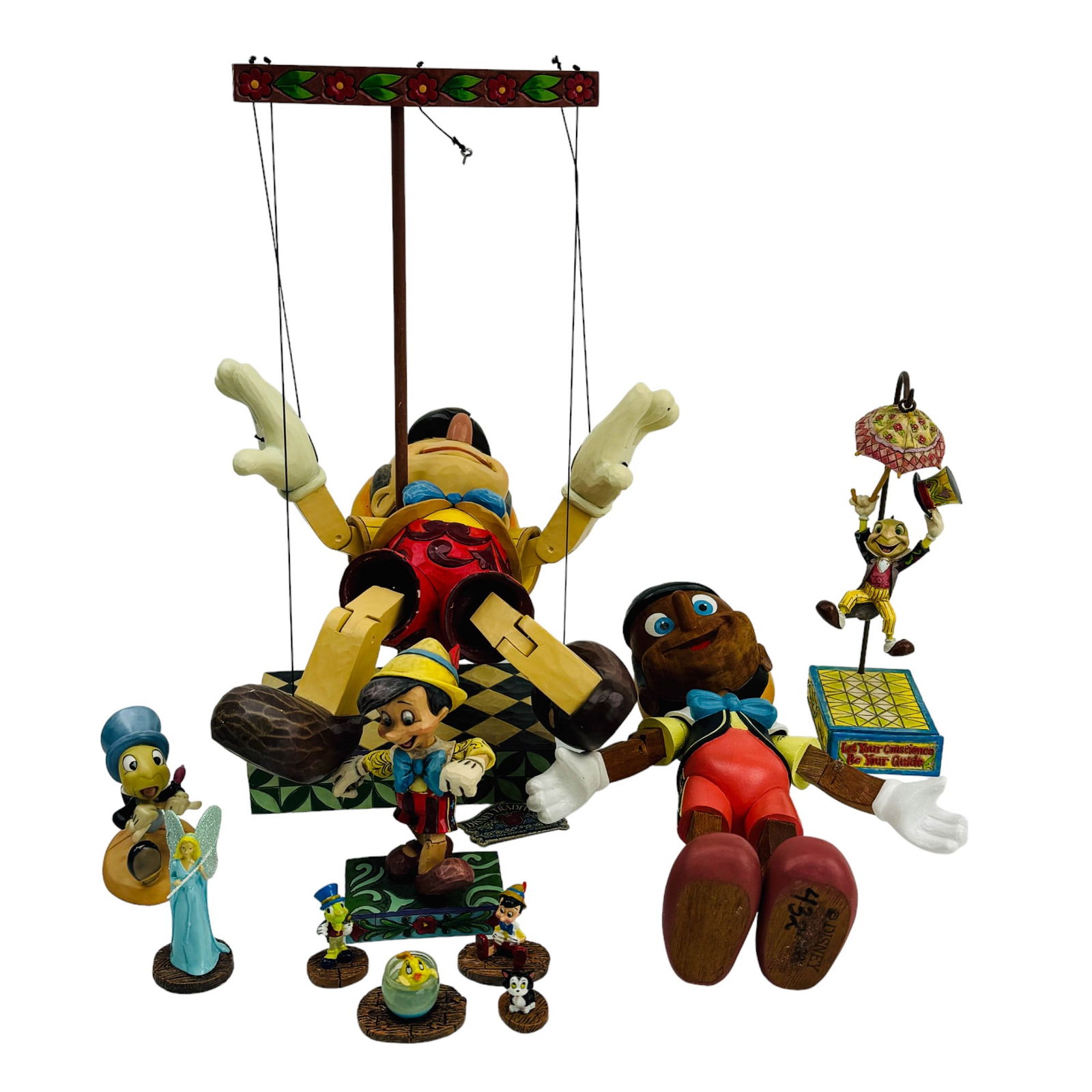 Walt Disney Pinocchio Wood Puppet & Mini Figurines (1 of 4)