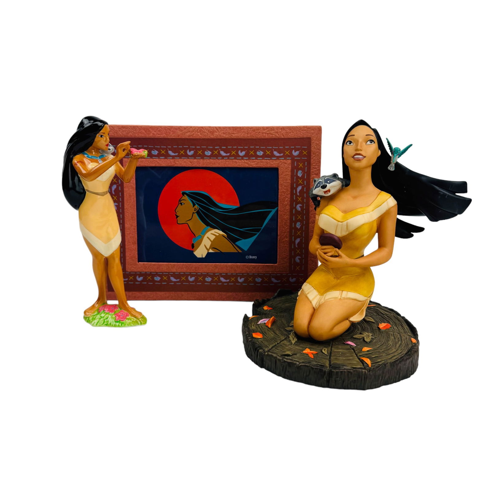 Walt Disney Pocahontas Figurine & Photo Frame LOT (1 of 7)