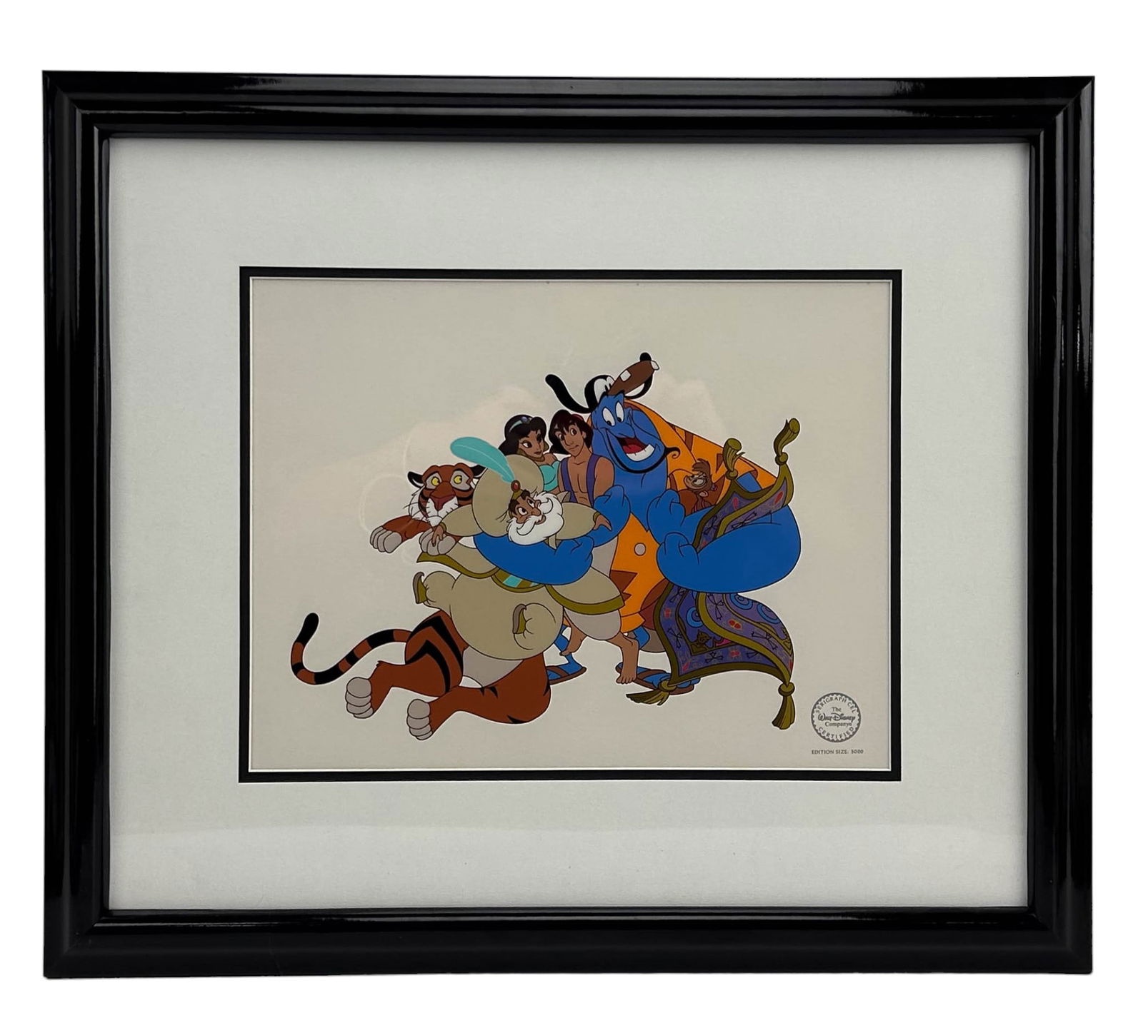 Disney Aladdin Big Hug animation Serigraph Cel COA (1 of 4)
