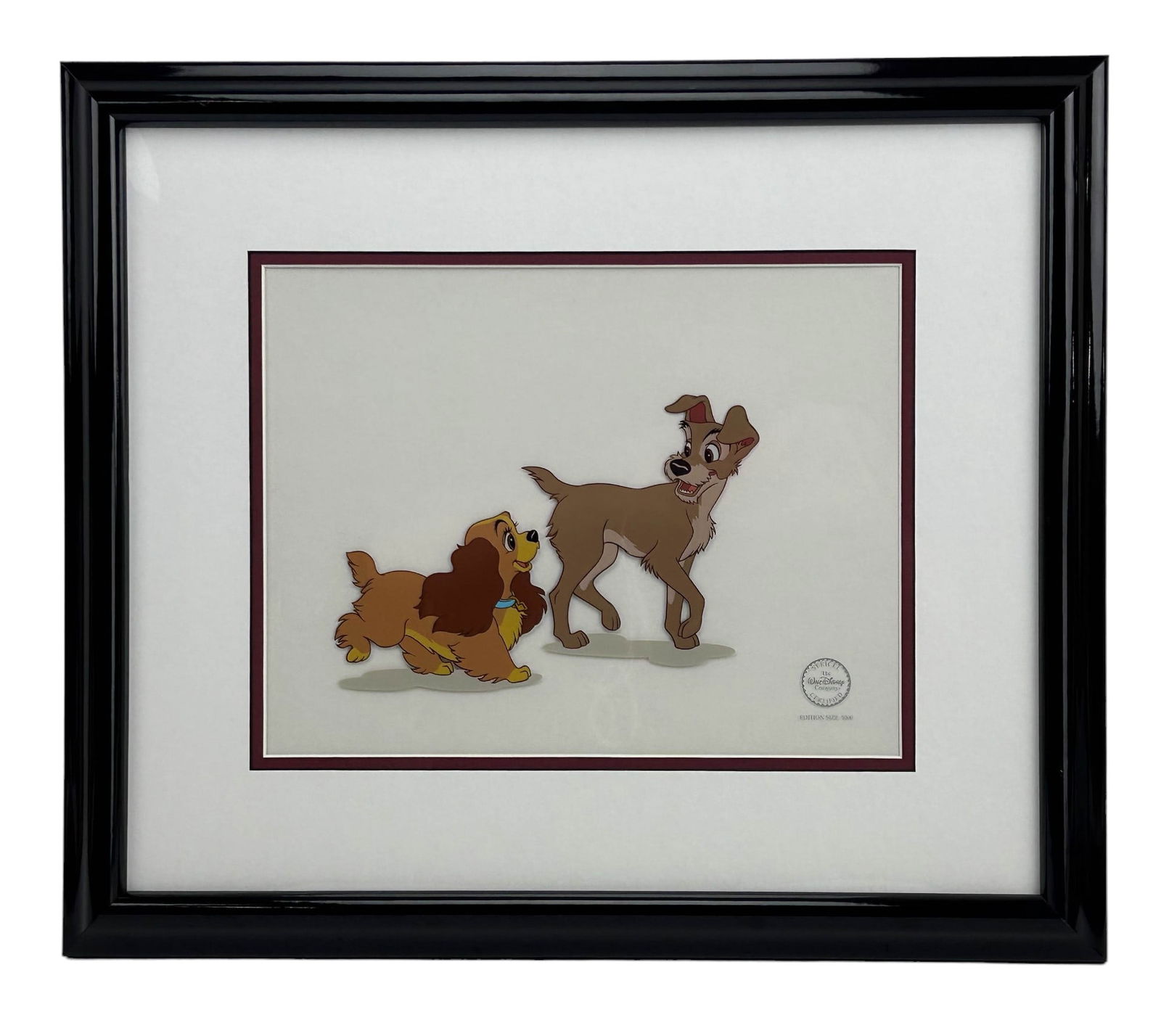 Disney Lady and the Tramp Colored LE Serigraph Cel (1 of 5)
