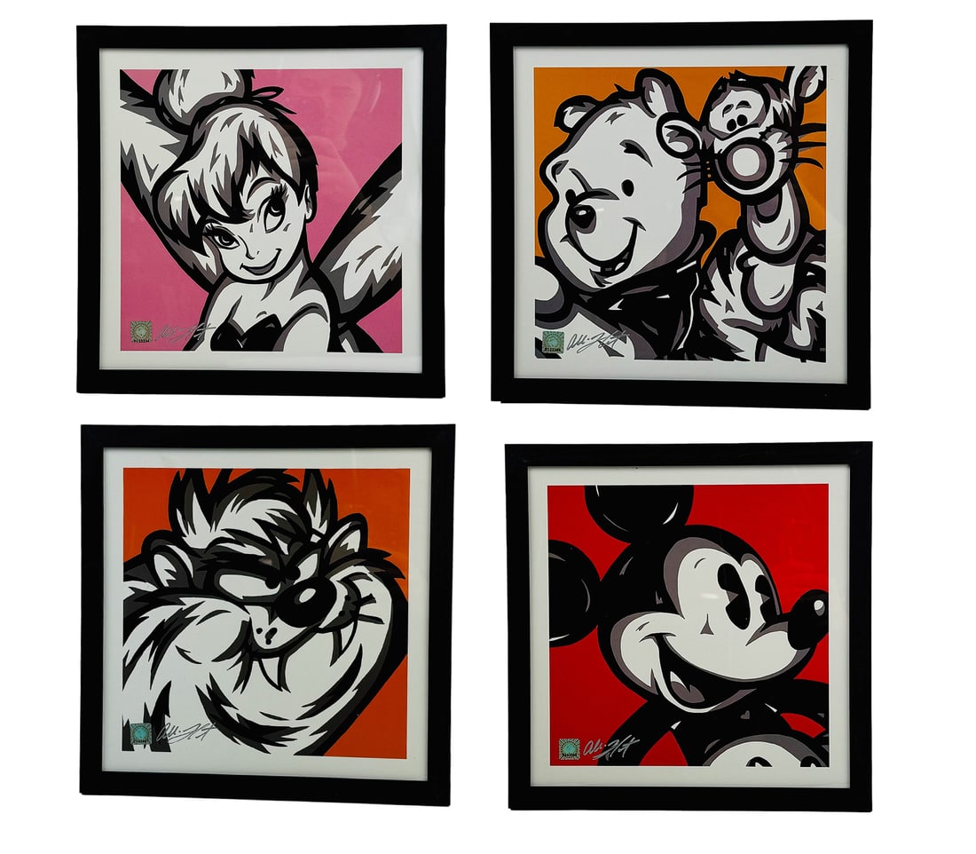 Allison Lefcort Disney Tinkerbell Taz Litho 4p LOT (1 of 6)