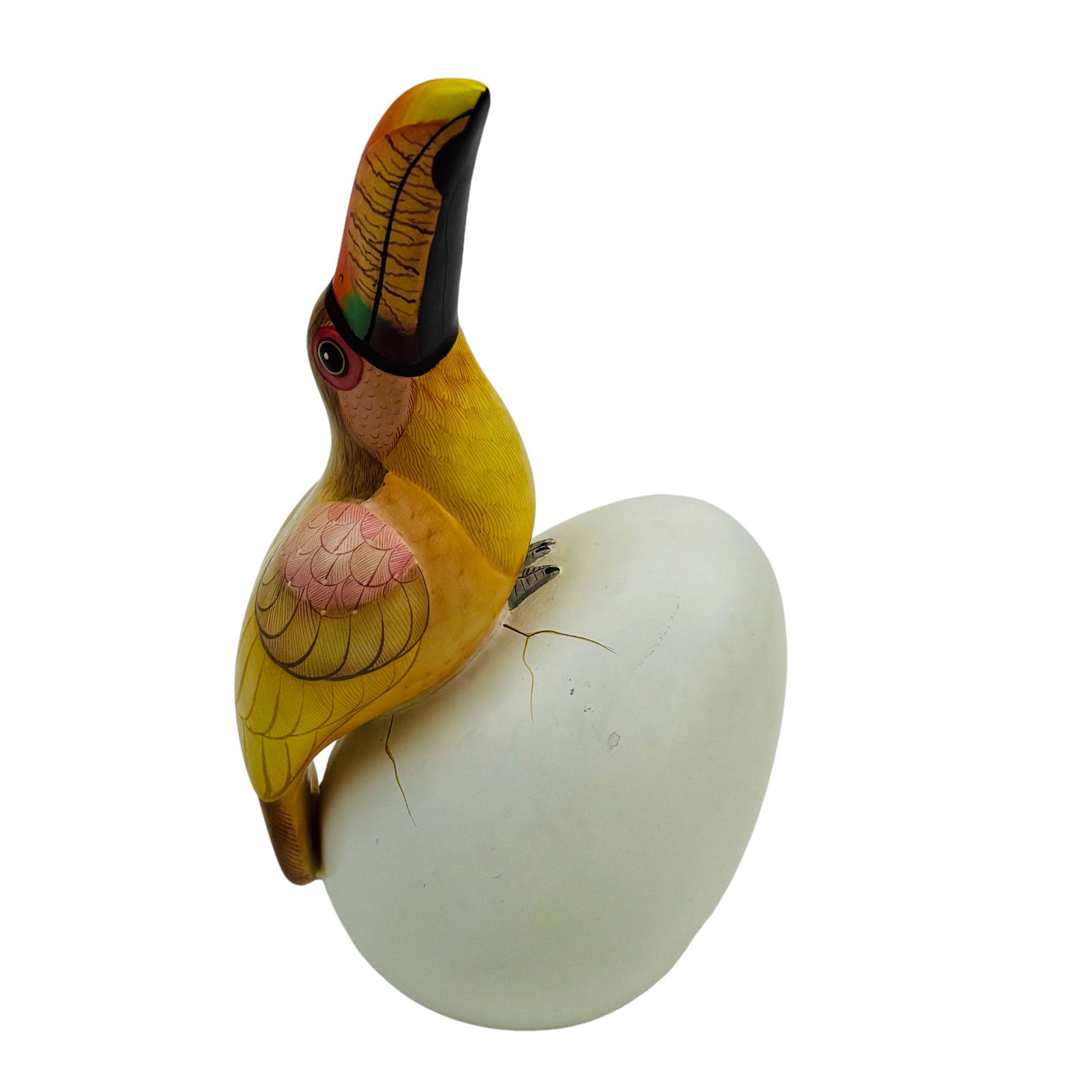 Sergio Bustamante Toucan Bird Egg Sculpture SIGNED (1 of 4)