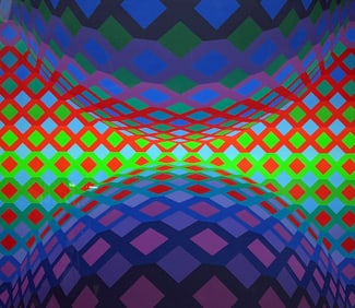 Victor Vasarely 1906-1997 Silkscreen Serigraph