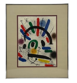 Joan Miro 1893-1983 Litografia Original II Litho