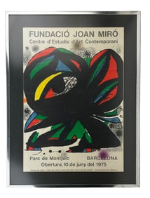 Joan Miro 1893-1983 Colored Exhibition Poster