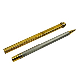 Cartier Must De Cartier Gold Plated Desk Pen 2pc