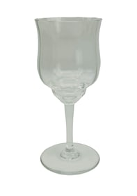 Baccarat Crystal Capri Optic Water Glass Goblet 6p