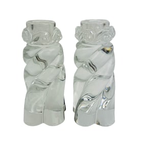 Baccarat Crystal Aladdin Art Glass Candle Holder PR