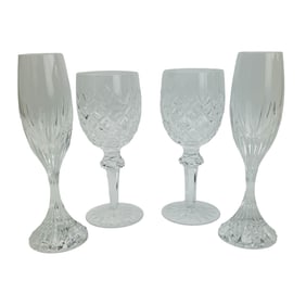 Waterford & Baccarat Stemware Barware Glass 4p LOT