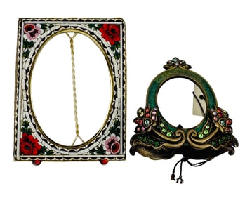 Jay Strongwater & Micro Mosaic Picture Photo Frame