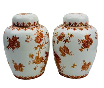 Kaizer Shanghai Mottahedeh Design Ginger Jars 2pc