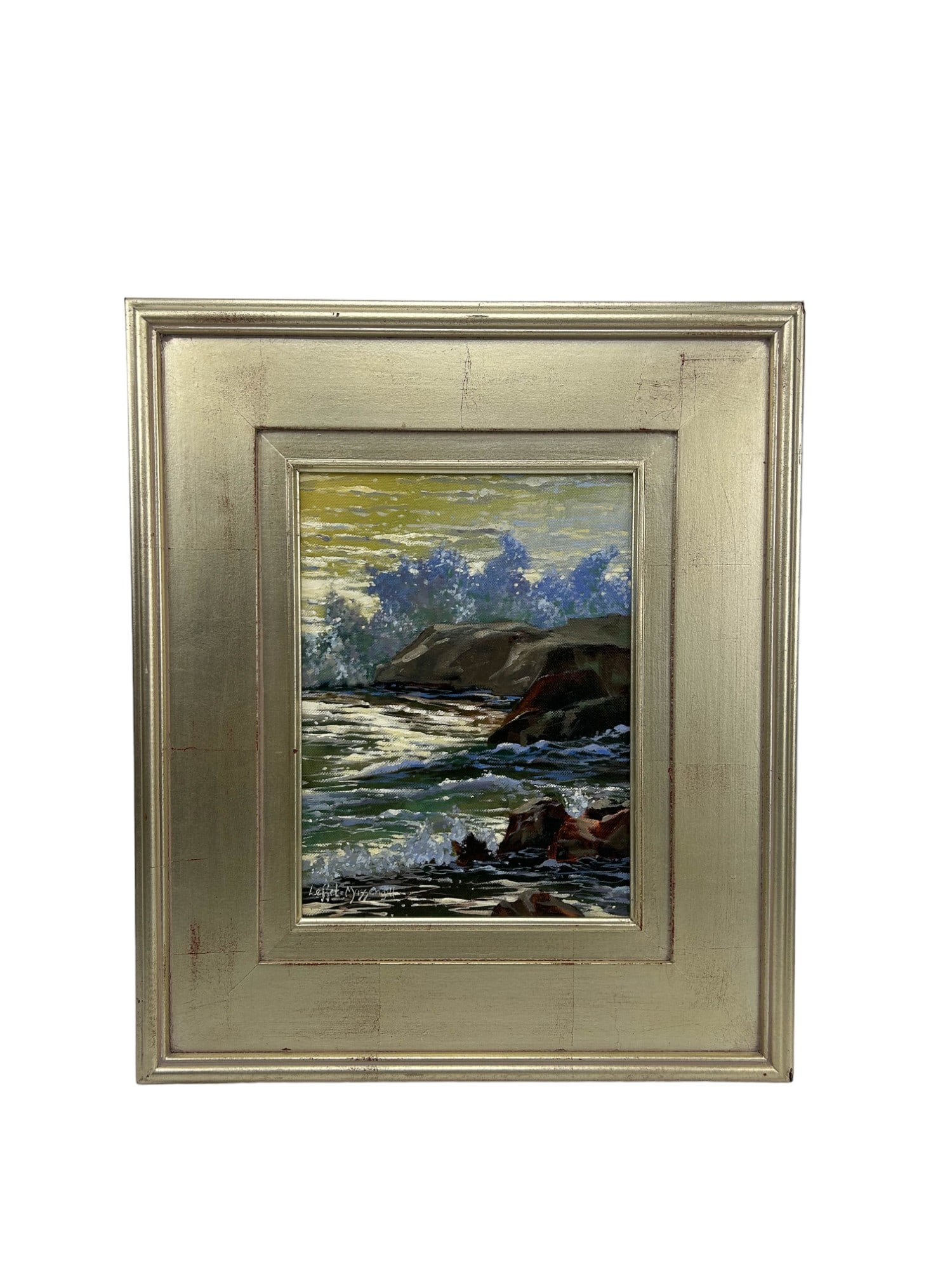Leffel Massengill Coastal Seascape Oil Painting (1 of 5)