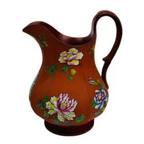 Wedgwood Rosso Antico Terracotta Enamel Ewer Jug