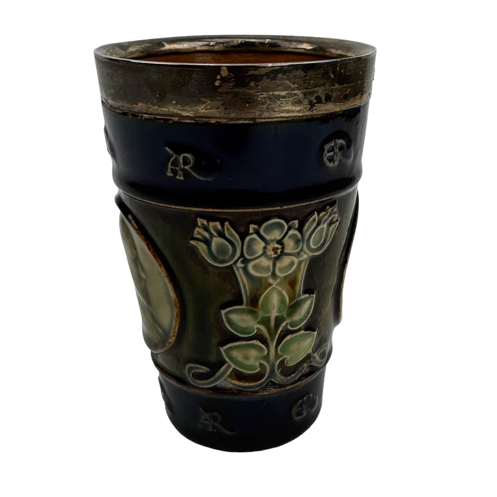 Doulton Lambeth Queen & King Coronation Beaker Cup (1 of 7)