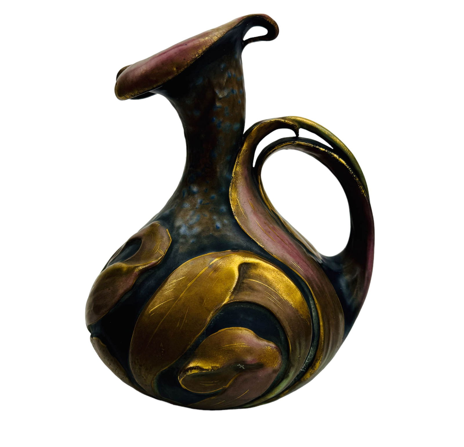 Amphora Turn Teplitz Art Nouveau Pottery Pitcher (1 of 4)