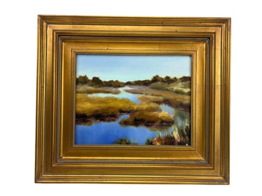 Karen Massengill Marshland Landscape Oil Painting