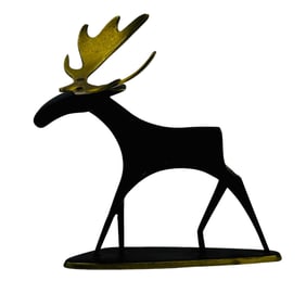 Hagenauer Austrian Bronze Art Deco Elk Sculpture