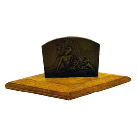 Alphonse Mauquoy 1880-1954 Figural Bronze Plaque