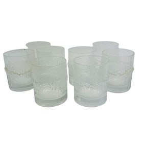 Iittala Finland Niva Old Fashioned Barware Glasses
