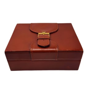 Rolex Brown Leather Empty Presentation Watch Box