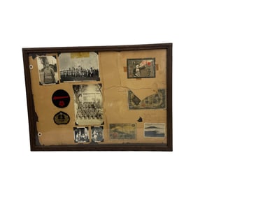 WWII Memory Frame Japanese Military Memorabilia